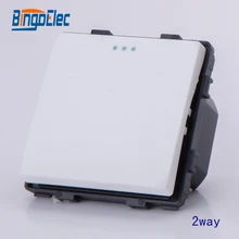 1gang 2way stair light switch function part, no frame ,EU/UK,Hot sale