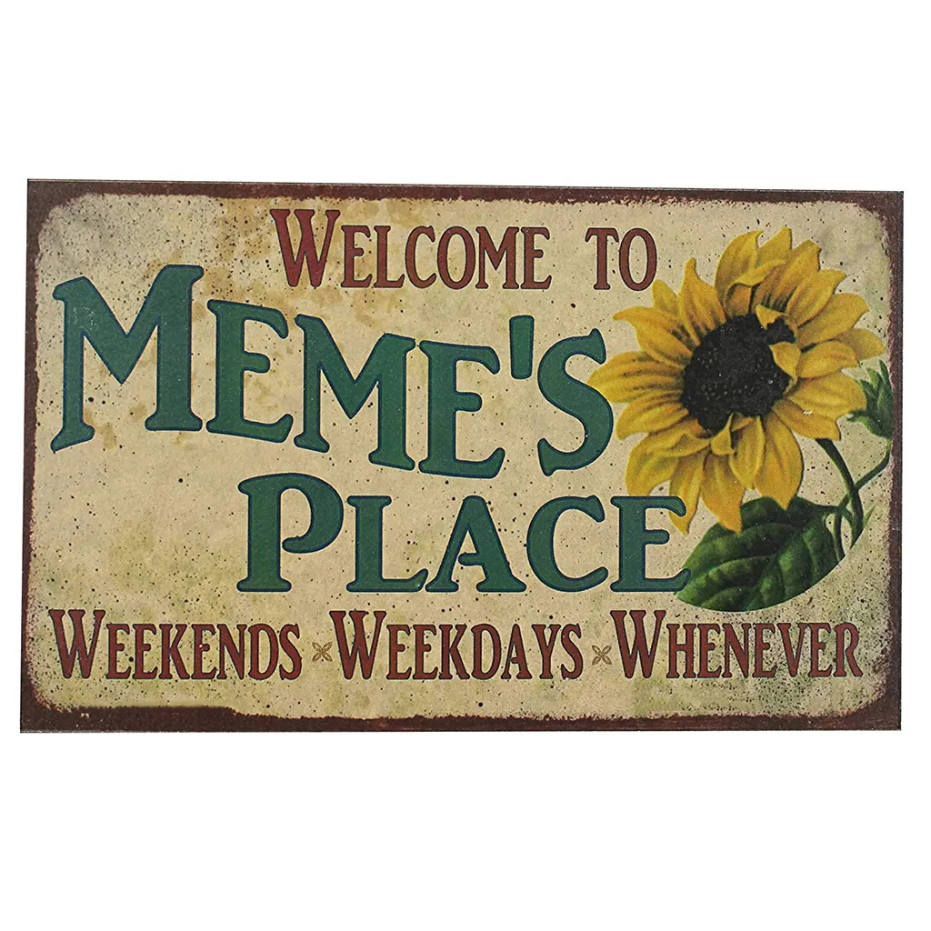 

Retro Style Signage Sogan Wall Sign Wrought Iron Signage Decoration marque place Retro Metal mariage place card holder decoratio