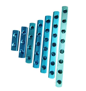 1pc 1/4"PT Female Threaded ML-2 2 Way 5 Port ML-3 3Way 6 Port ML-4 4 Way 7 Port ML-5 5Way 8 Port Quick Connect Manifold Splitter