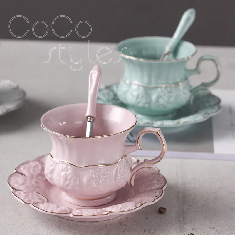 

Cocostyles InsFashion creative ceramic mugs with handle for modern home decor