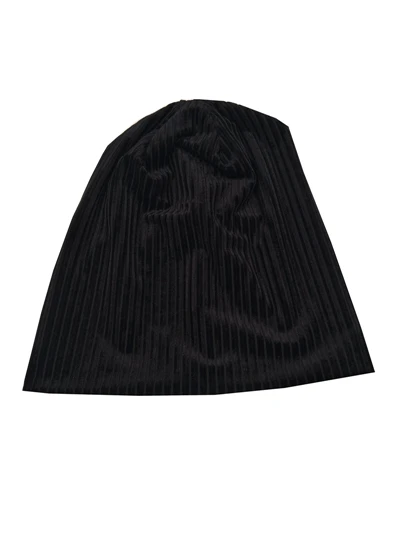 S17515 новые комплект эластичного бархата аксессуары для волос модные черные в рубчик головные уборы девушки ленты для волос оголовье для женщин - Цвет: beanies
