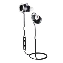 Sports Bluetooth Headset Wireless Handsfree Earphone Noise Cancelling Voice Command Earphones with Microphone HD Stereo Music