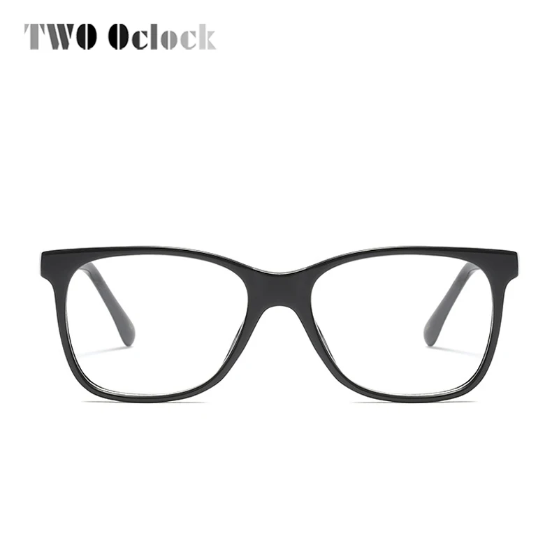 

TWO Oclock Square Glasses Women Men Anti Blue Light TV Glasses Myopia Prescription Optical Frames Radiation Protection F92127