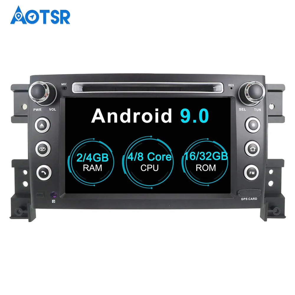 Clearance Android 9.0 8 core Car DVD CD player GPS Navigation For Suzuki Grand Vitara 2005-2012 Multimedia system 2 din radio Auto Stereo 1