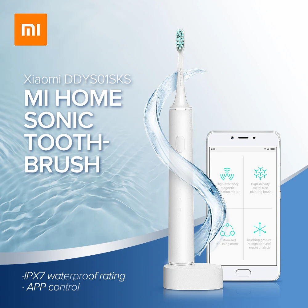 

Original Xiaomi Electric Toothbrush Mijia Waterproof Sonic high Power Smart APP Control Wireless Rechargeable Toothbrush brand
