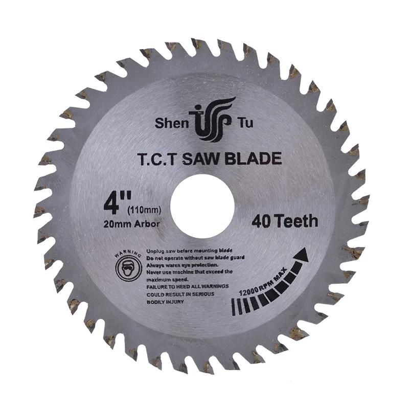 1PC 4 Inch 40 Teeth TCT General Purpose Hard Soft Wood 