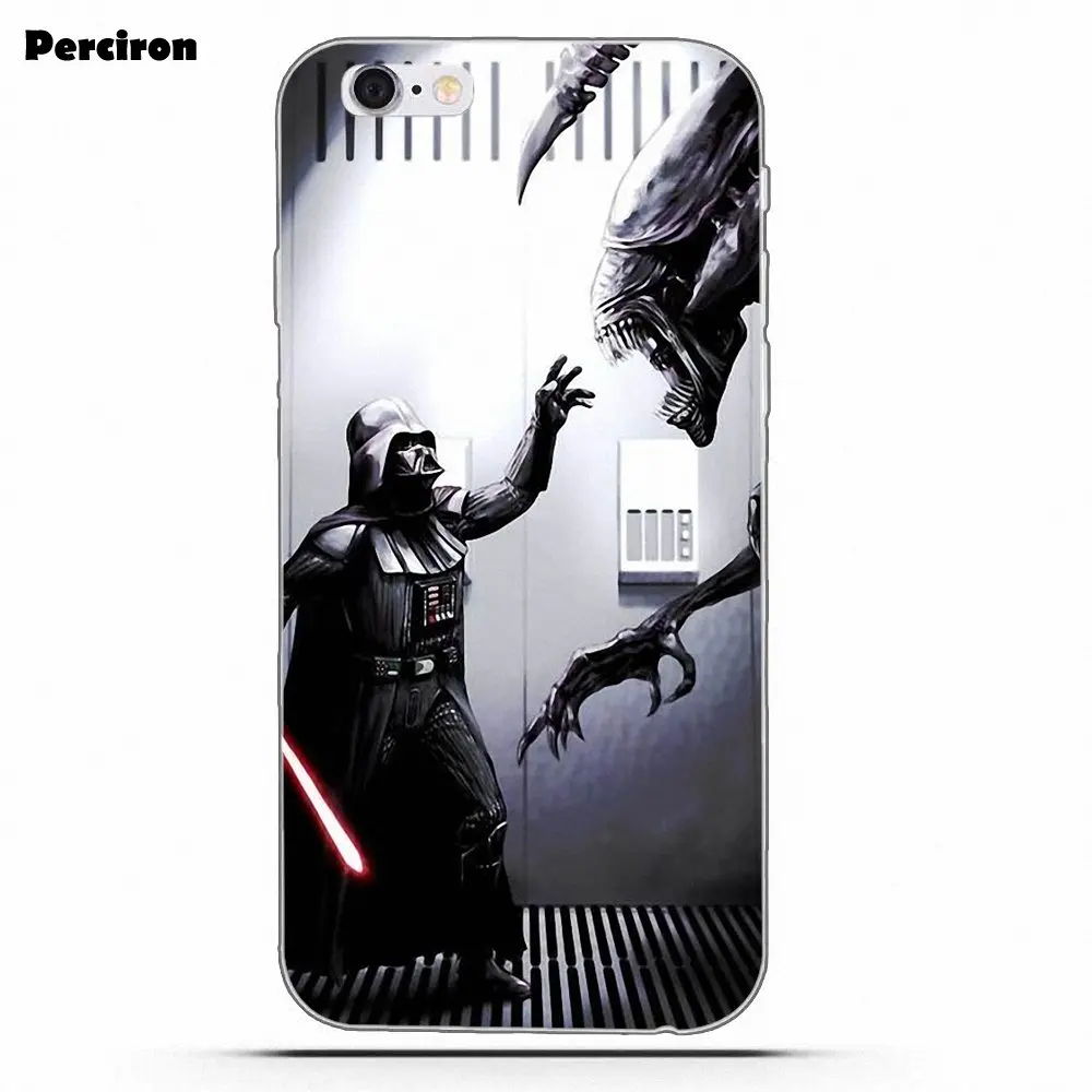 Для Huawei P7 P8 P9 P10 P20 P30 Lite Mini Plus Pro 2017 2018 2019 TPU мобильный Aliens Vs Дарт Вейдер Звездные