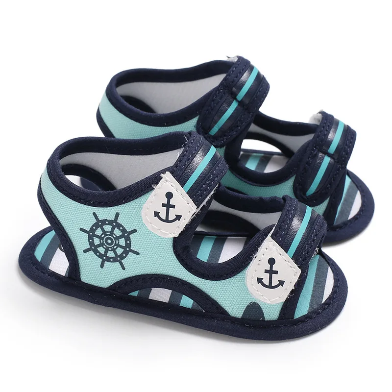 Повседневное одежда для малышей мальчиков и девочек сплошной мягкая подошва против скольжения кроссовки обувь тканевая Горячие 0-18 M для новорожденных Для маленьких мальчиков сандалии
