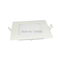 10 шт./лот 6 Вт Квадратный светодиодный светильник потолочная лампа с креплением Чистый/теплый белый
