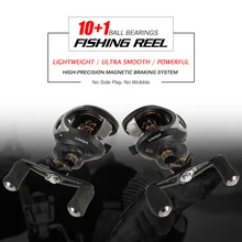 Lixada baitcasing Рыболовная катушка 10+ 1 Шариковые подшипники 6,3: 1 Передаточное отношение правая/левая наживка кастинговая катушка морская Рыболовная катушка