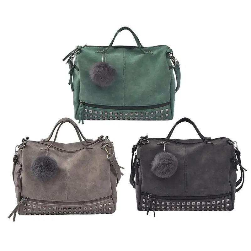 

Fashion Women Winter Rivet Shoulder Bag Versatile Handbag Sling Bag Ladies Tote bag Shoulder bag