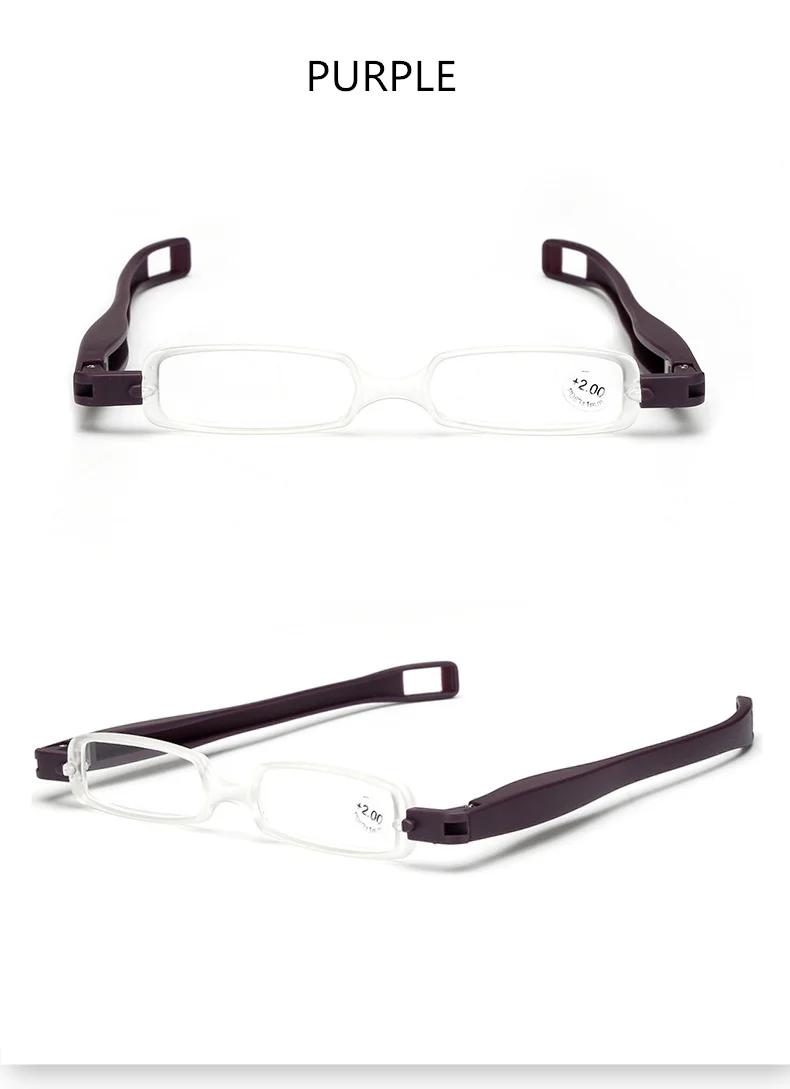 Женские и мужские очки для чтения, вращающиеся на 360 градусов, 2,5 очки для дальнозоркости, очки для чтения+ 1,5, 2,0, 2,5, 3,0, очки для чтения с коробкой