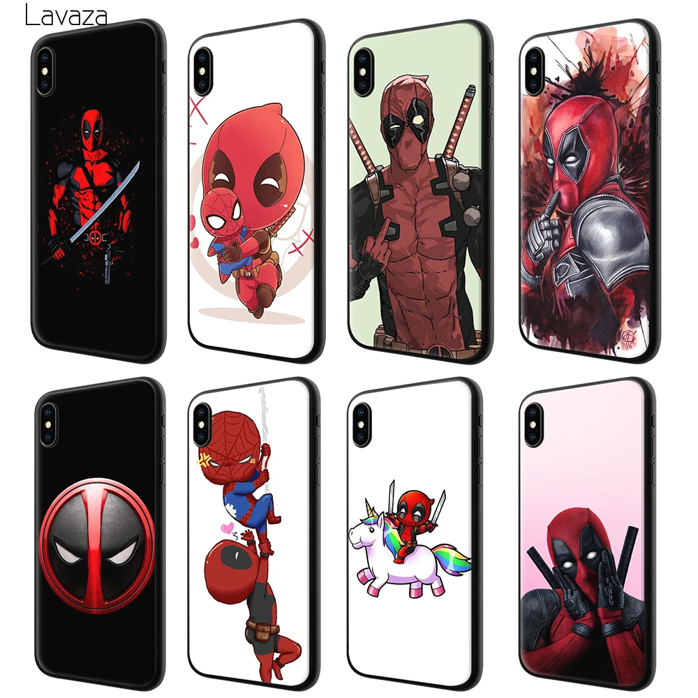 

Lavaza DEADPOOL Soft Silicone Case Cover for Apple iPhone 6 6S 7 8 Plus 5 5S SE X XS MAX XR TPU Cases