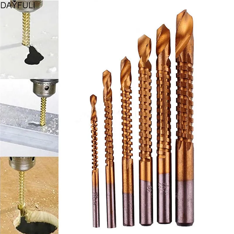 

High speed stell titanium coated drill bit set 3/4/5/6/6.5/8mm