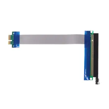 

PCIe PCI Express 1x To 16x Extender Riser FFC PCI-E 1x-16x Flexible Flat Cable Computer Components & Parts Brand New