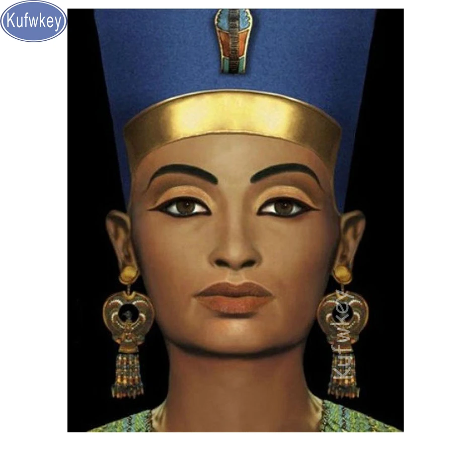Full,Diamond Embroidery,Egyptian woman,5D DIY Diamond Painting,Stitch