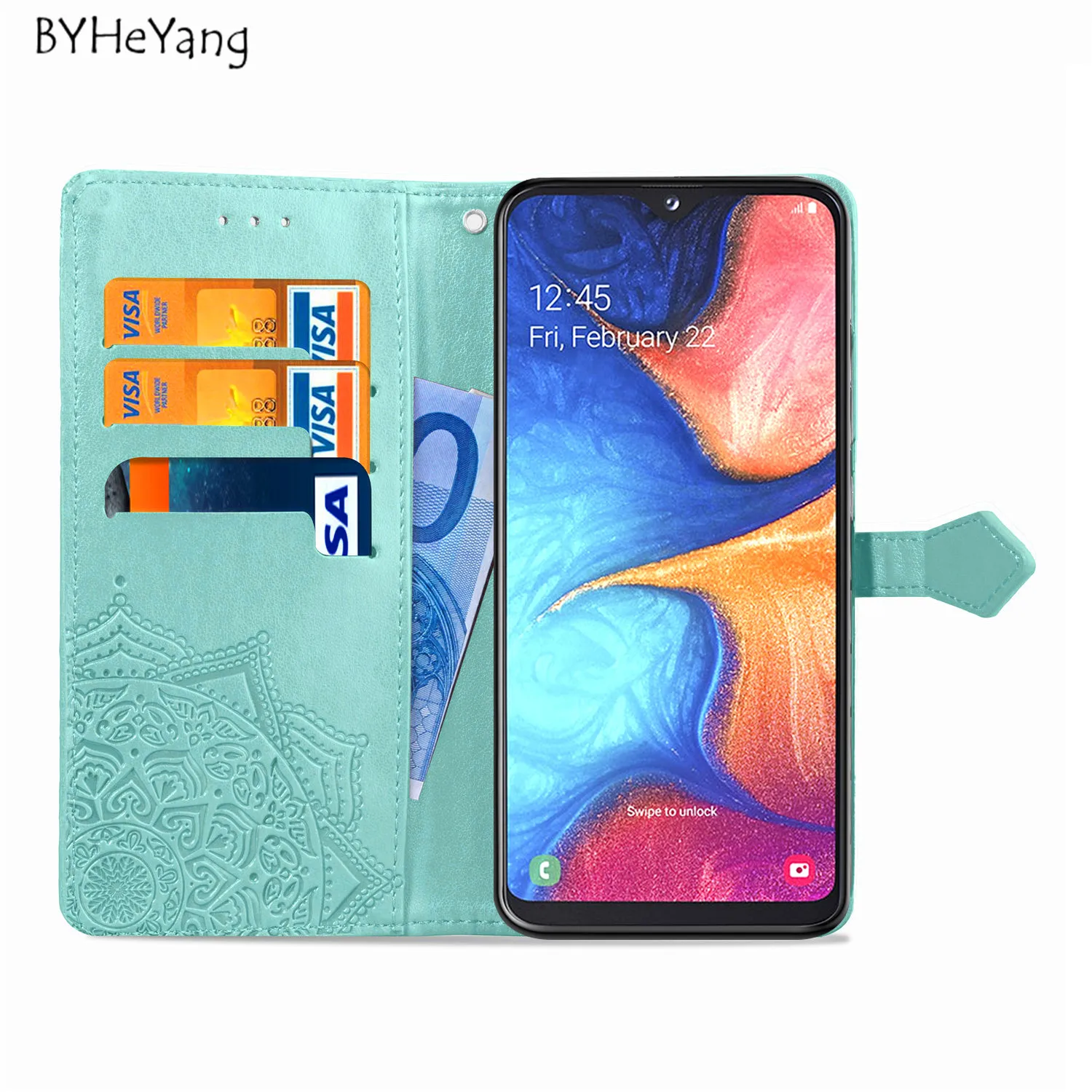Чехол для samsung Galaxy A20e A20E чехол кошелек с подставкой из искусственной кожи