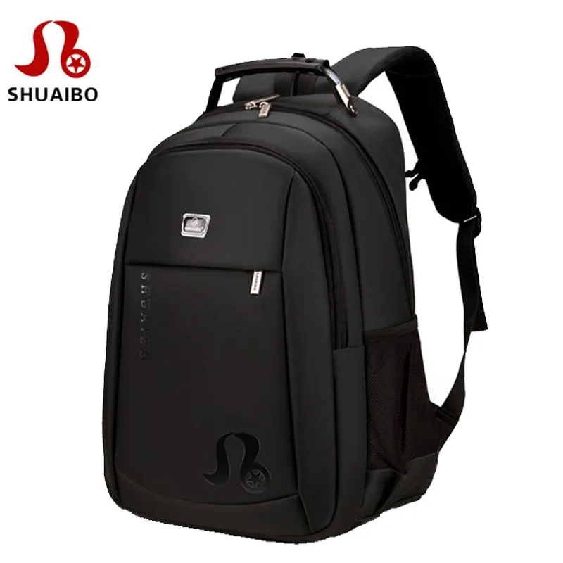 

SHUAIBO Brand 15.6 Inch Laptop Computer Bags For Men's Casual Business Backpacks Women Notebook Bags Fashion School Backpack