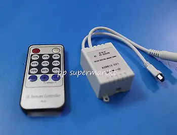 

14-Key IR Controller Dimmer for Single Color 3528 5050 LED Strip Light DC12V-24V