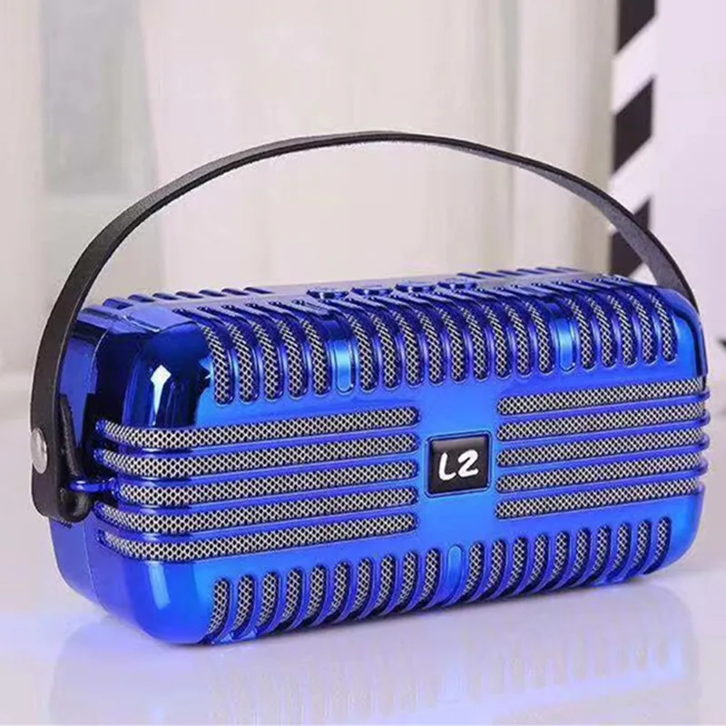 Portable high power bluetooth speaker mobile phone wireless audio FM radio subwoofer TF card music player for outdoor handle MP3 |