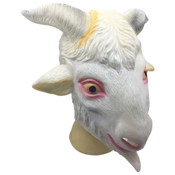 

Goat Head Mask Sheep Masks One size Latex Mask Halloween Party Cosplay Animal Toy Prop