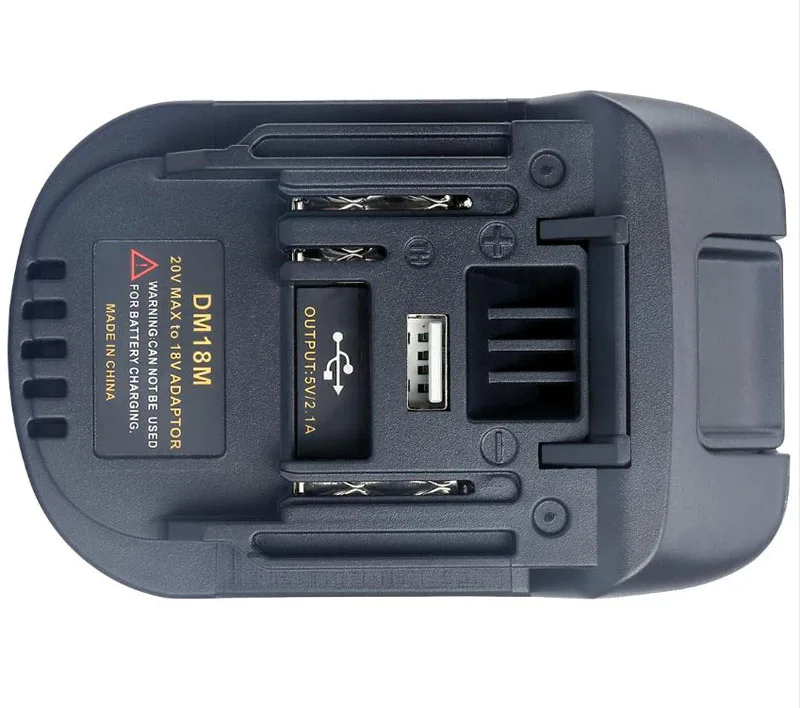 Davupine DM18M батарея конвертер адаптер USB зарядное устройство для Milwakee 18 в M18 для Dewalt 20 в для Makita 18 в bl1830 Литий-ионный аккумулятор