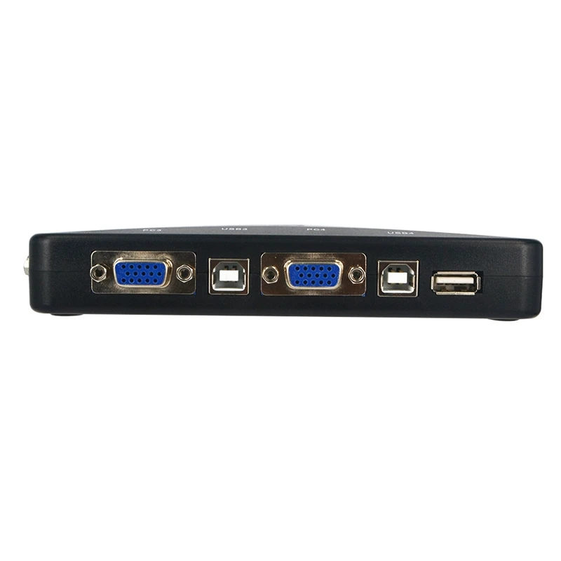 USB KVM 4 порта Селектор VGA печать Авто переключатель мониторная коробка VGA сплиттер V322 USB 2,0 KVM переключатель с 4 шт VGA кабель