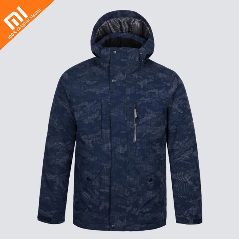 

Xiaomi mijia full night vision reflective ski suit waterproof reflective printing stereo lock temperature winter down jacket