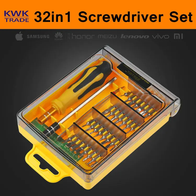 32 In 1 Magnetic Screwdriver Set Precision Mini Hand Tool Kit Mobile Phone Cellphone iPad Camera Fix Repair Maintenance Screw