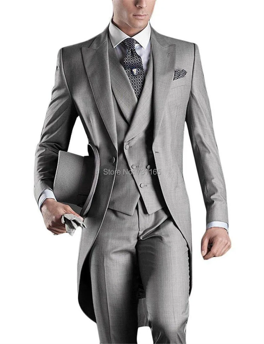 Buy Silver Long latest coat pant designs blazer