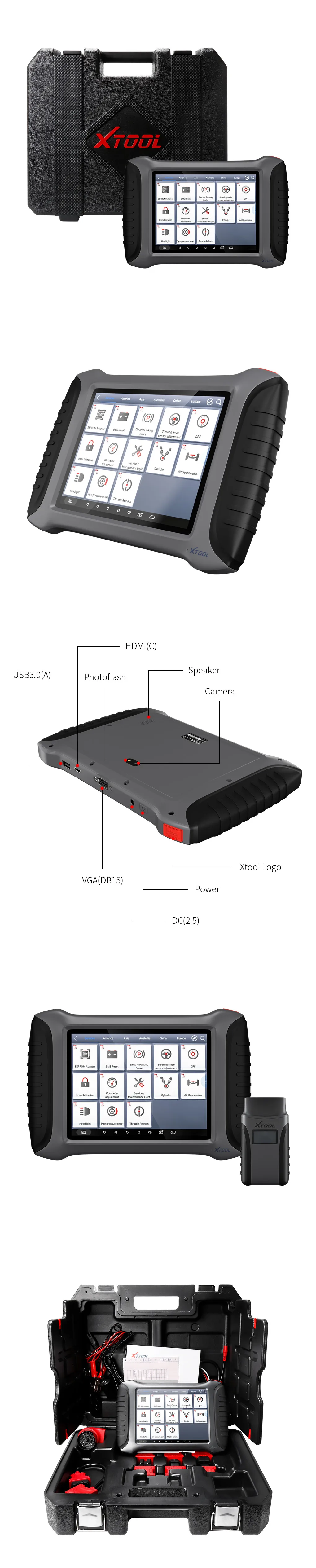 Программирование ключей XTOOL A80 H6 машина OBD2 автомобильный диагностический инструмент для всех автомобилей