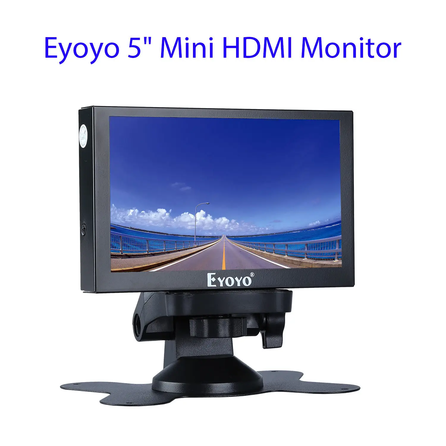 

Eyoyo 5 IN MONITOR 5" Mini HDMl Monitor 800x480 Car Rear View TFT With BNC/VGA/HDMl Output Built-in Speaker LCD Screen Display