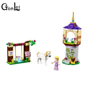 

145pcs Girls Princess Series Rapunzel Castle Building Blocks Bricks Toys For Children Compatible With Lepining Friends