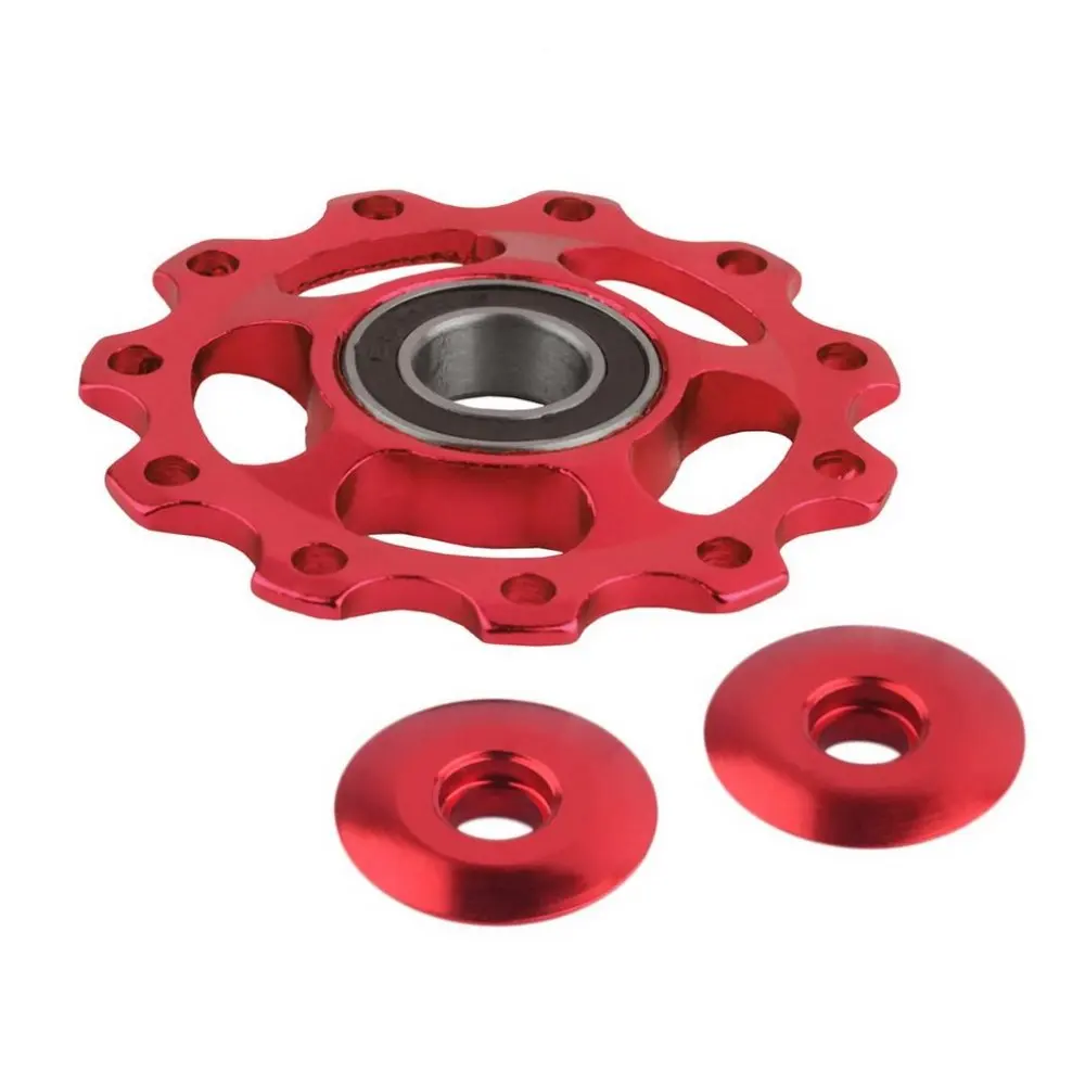 

Free Ship Red Aluminum Alloy 27 Speed Derailleurs Road Bike Shifter Guide Roller Idler Pulley Part Cycling Accessories 4mm-5mm