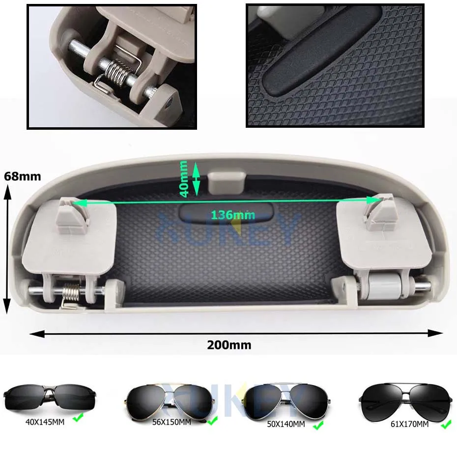 1 шт., автомобильный бочонок Солнцезащитные очки Чехол держатель очки ящик для хранения для BMW X1 X3 X5 F25 F15 F85 F20 F21 F30 F35 F80 F32 F33 F82 F83 F10 F18 F11