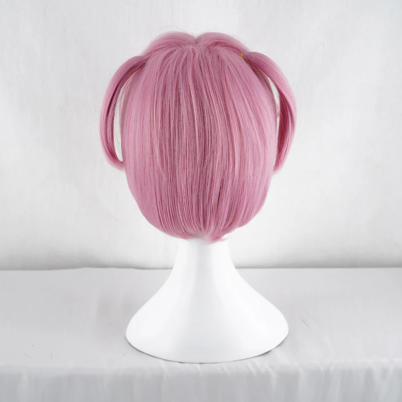 Парик для косплея по мотивам игры DDLC Doki Literature Club Natsuki розовый термостойкий