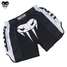 SOTF – short de combat élastique mma Venomous serpent, vêtement de boxe thaïlandais bon marché, sanda kickboxing