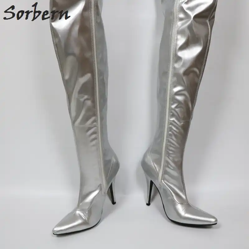 thigh high boots with belts