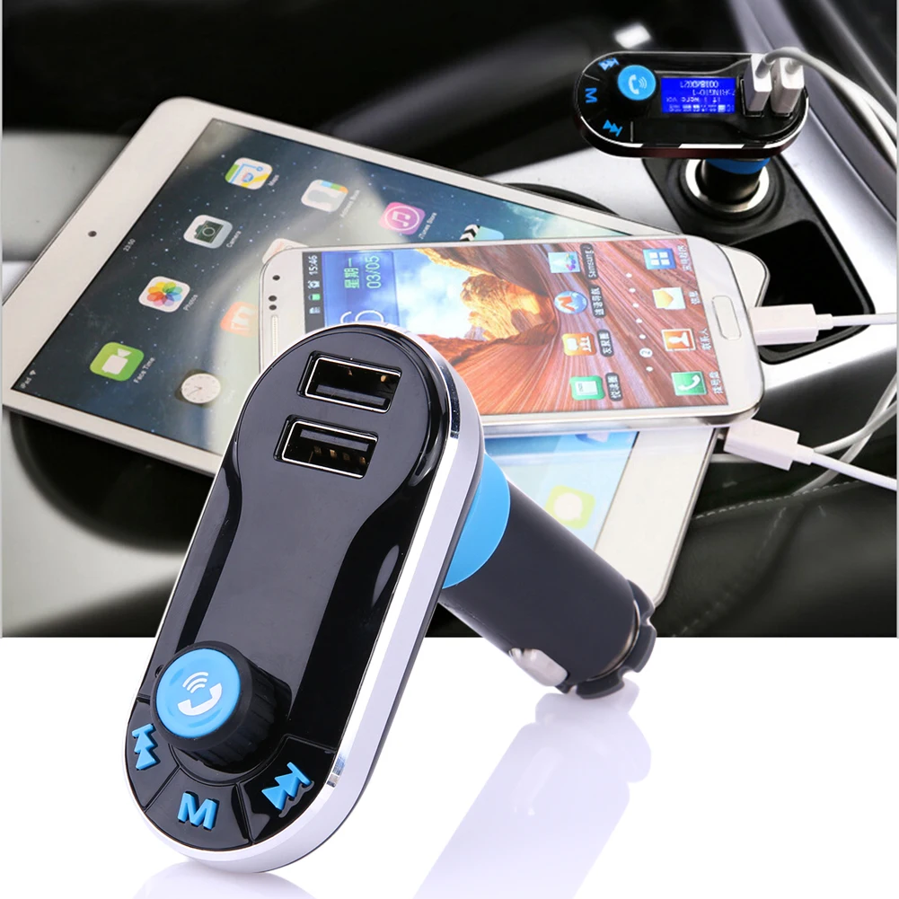 Multi-function Wireless Bluetooth Car FM Transmitter Dual USB Charger MP3 Music Audio Player with Remote Controller Newest 2017 audio-player : image Multi-function Wireless Bluetooth Car FM Transmitter Dual USB Charger MP3 Music Audio Player with Remote Controller Newest 2017 audio-player