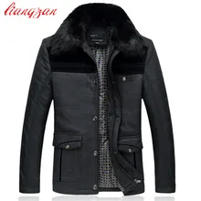 Мужские зимние толстые хлопковые пальто фирменный дизайн зимние теплые парки повседневные приталенные Большие размеры 5XL 6XL пальто с большим воротником F2358