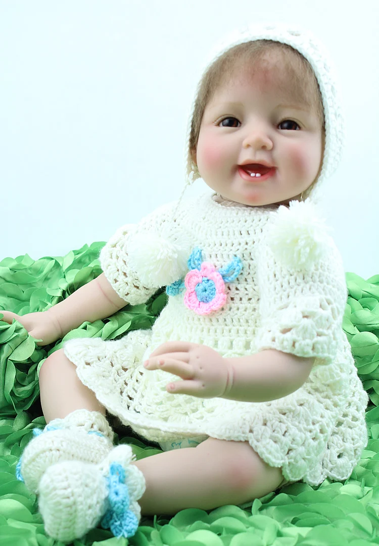 Soft Silicone 22 Inch Reborn Baby Dolls 55cm Alive BeBe ...