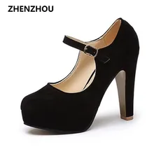Freies verschiffen Pumpen frauen schuhe in 2017 sommer das neue sexy high heels abgerundete wildleder komfortable arbeitsschuhe 12 cm