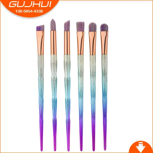 Gujhui Профессиональный 6 шт. бриллиантами Make-up Brush Eye Shadow Кисти для макияжа База
