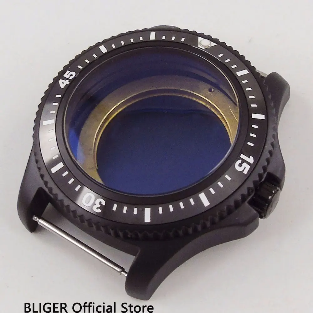 2018 Новое поступление bluger 44 мм черный керамический вращающийся - Цена: 3 670,49 руб.