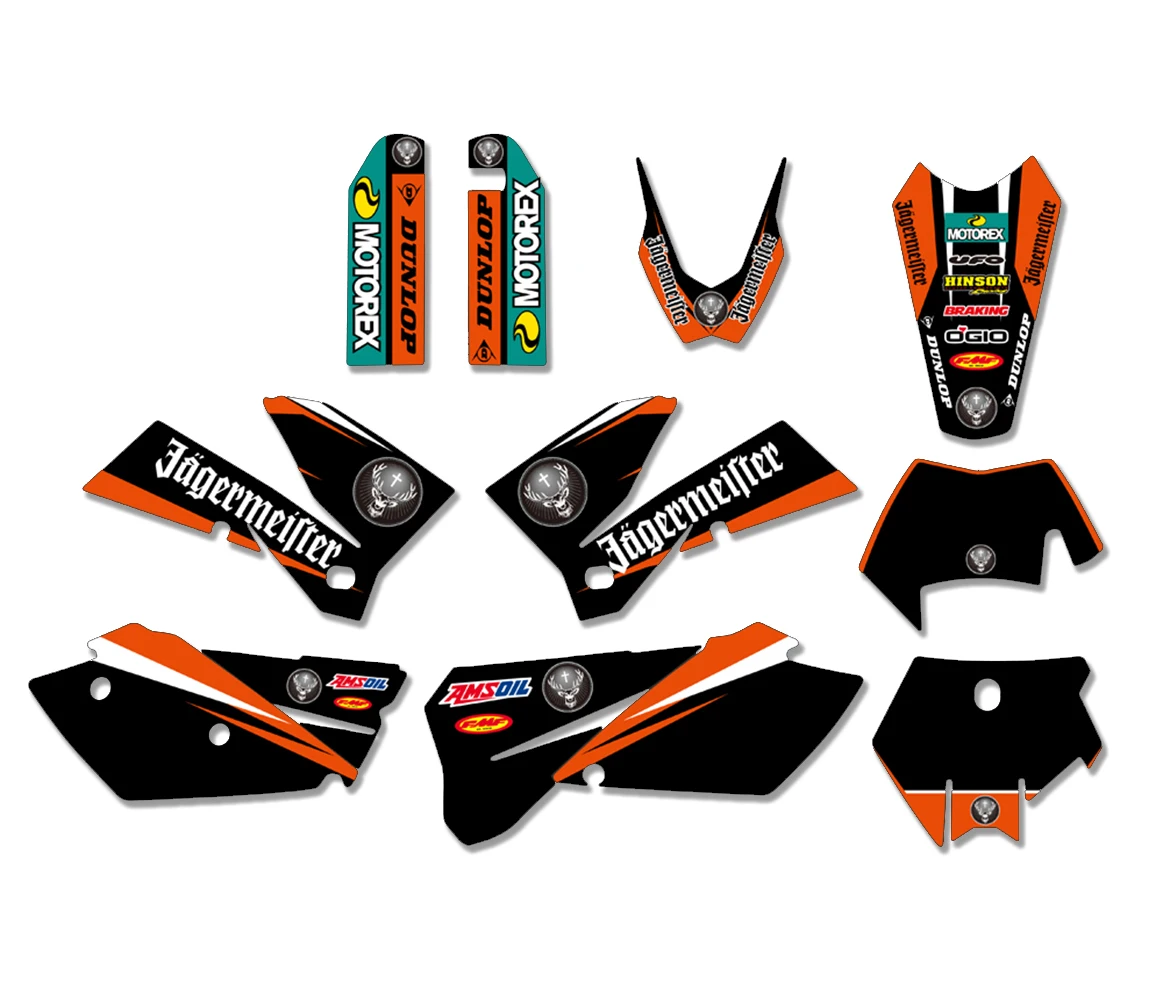 Новая командная графическая наклейка подходит для KTM 125 200 250 300 400 450 525 SX SXF MXC XC XCF XCW