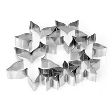 Кухонные инструменты 23 шт. розы формочки для печенья из нержавеющей стали лепесток розы& лист& помадка для бисквита нож для сэндвичей набор для выпечки печенья