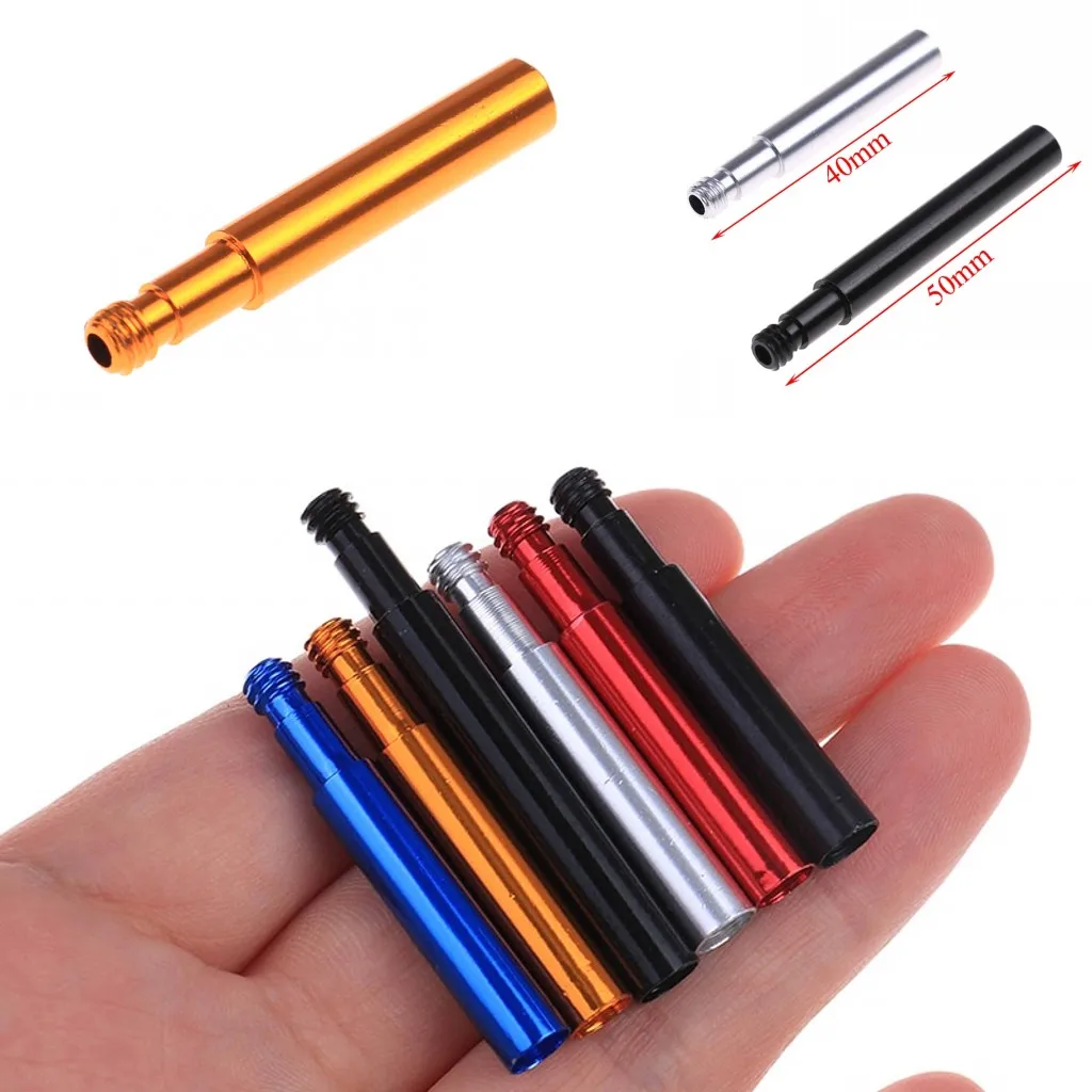 2pcs Cycling Bike Bicycle Presta Valve Extensions Extender Cap 40mm Black