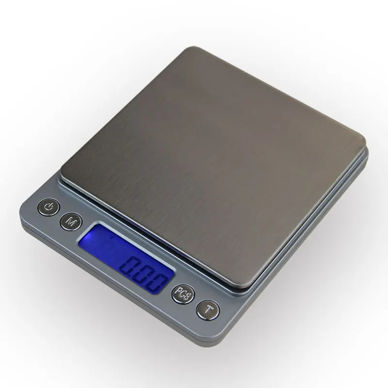 500 г x 0,01 г портативные мини электронные цифровые весы Карманный чехол почтовые кухонные ювелирные изделия весы из нержавеющей стали - Цвет: sliver