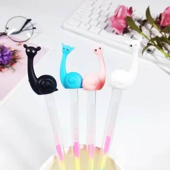 

1pcs Snail Highlighter Gel Pens Japanese Stationery 0.5mm Kawaii Highlighter Pen Art Supplies Painting Pen New Cute Chalk Marker