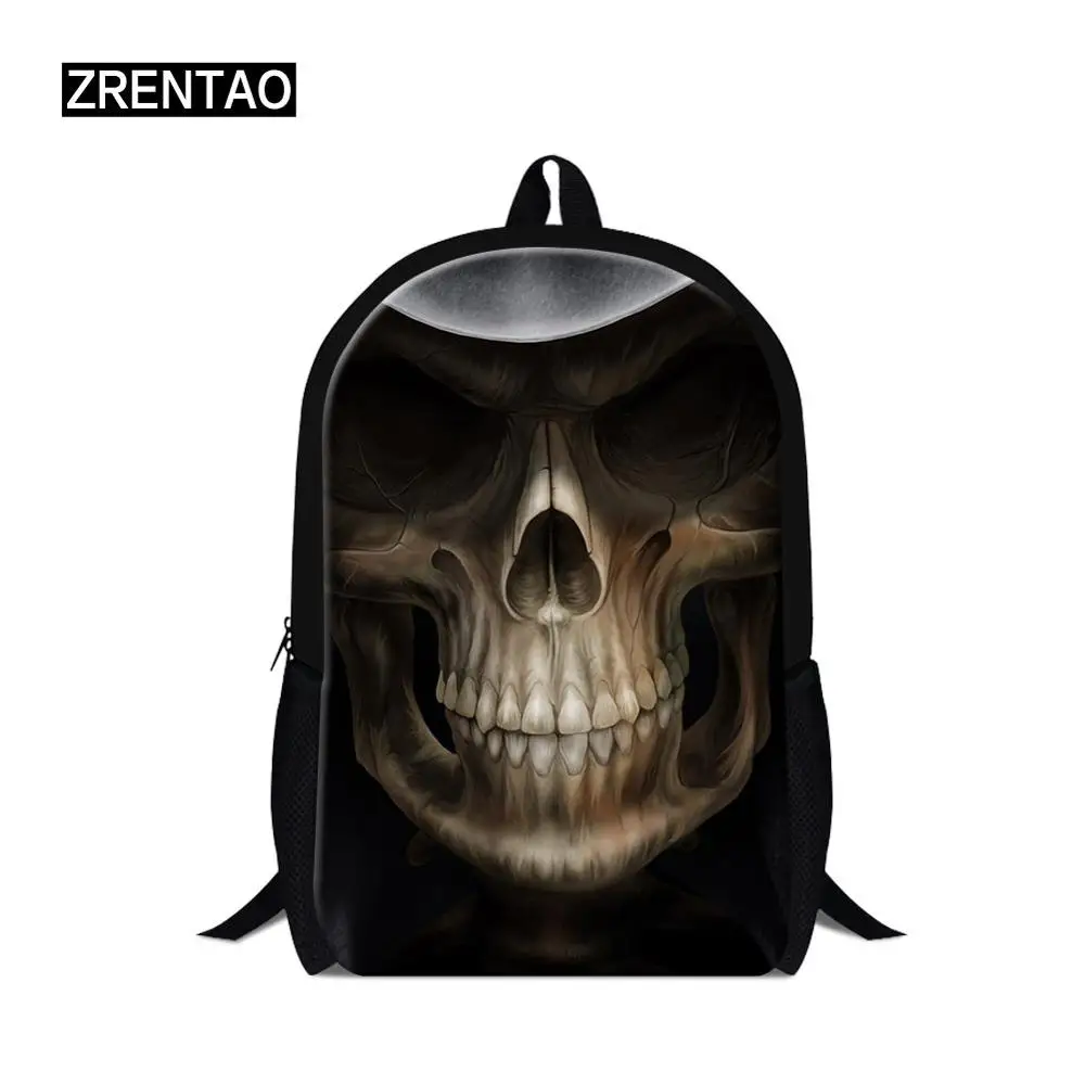 skull school backpack